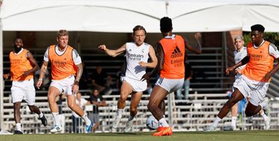 entrenamiento del real madrid en los ángeles