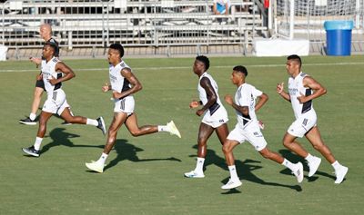 entrenamiento del real madrid en los ángeles