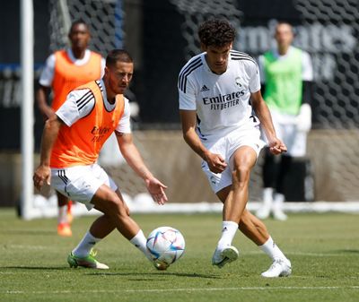 entrenamiento del real madrid en los ángeles