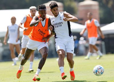 entrenamiento del real madrid en los ángeles