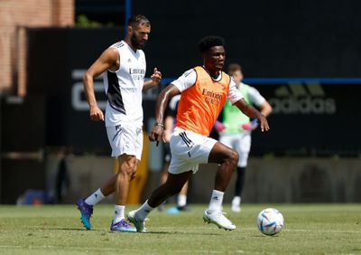 entrenamiento del real madrid en los ángeles