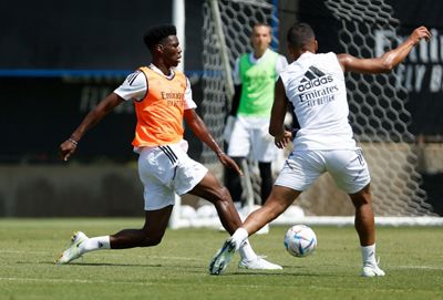 entrenamiento del real madrid en los ángeles