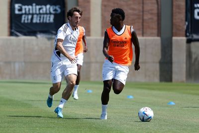 entrenamiento del real madrid en los ángeles