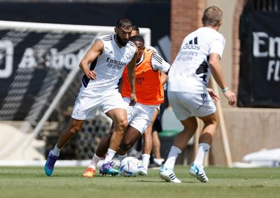 entrenamiento del real madrid en los ángeles