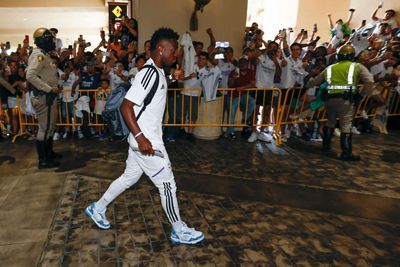 llegada del real madrid a las vegas