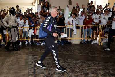 llegada del real madrid a las vegas