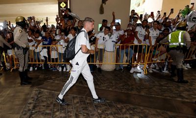 llegada del real madrid a las vegas