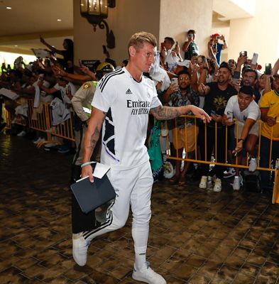 llegada del real madrid a las vegas