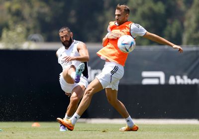 entrenamiento del real madrid en los ángeles