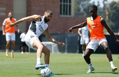 entrenamiento del real madrid en los ángeles
