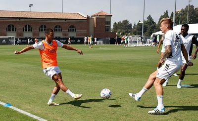 entrenamiento del real madrid en los ángeles