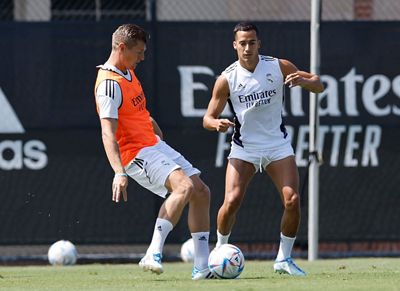 entrenamiento del real madrid en los ángeles