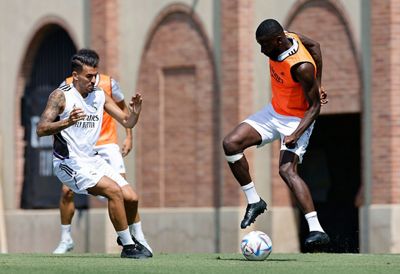 entrenamiento del real madrid en los ángeles