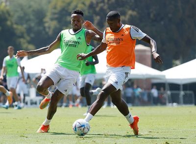 entrenamiento del real madrid en los ángeles
