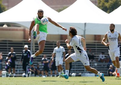 entrenamiento del real madrid en los ángeles