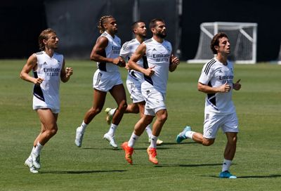 entrenamiento del real madrid en los ángeles