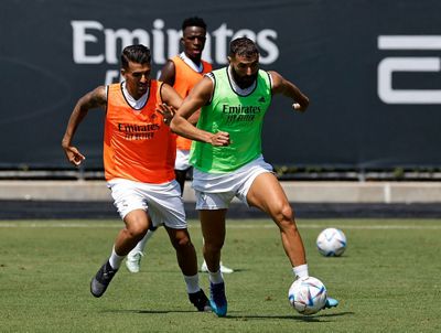 entrenamiento del real madrid en los ángeles