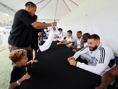 encuentro con los aficionados en los ángeles