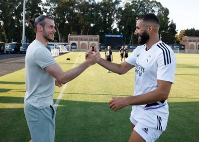gareth bale visitó al equipo en los angeles