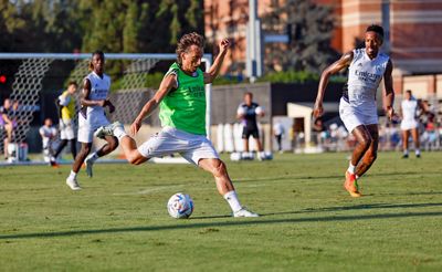 entrenamiento del real madrid en los ángeles
