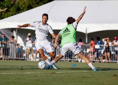 entrenamiento del real madrid en los ángeles