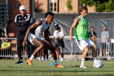 entrenamiento del real madrid en los ángeles
