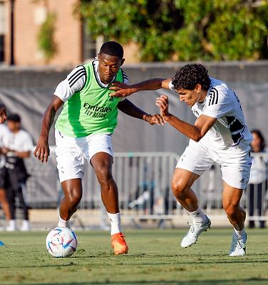 entrenamiento del real madrid en los ángeles