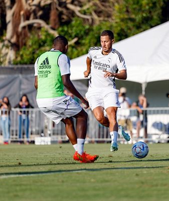 entrenamiento del real madrid en los ángeles