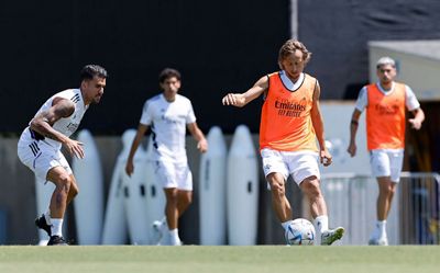 entrenamiento del real madrid en los ángeles