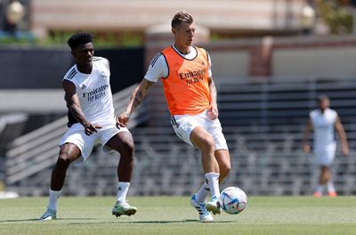 entrenamiento del real madrid en los ángeles