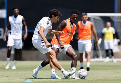 entrenamiento del real madrid en los ángeles