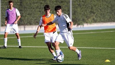 Primer entrenamiento de la pretemporada del Juvenil C