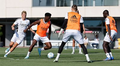 entrenamiento del real madrid