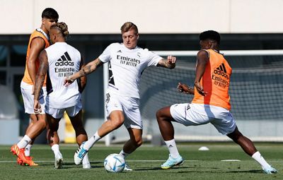 entrenamiento del real madrid