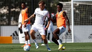 The team begin preparations for the European Super Cup