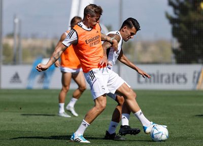 entrenamiento del real madrid