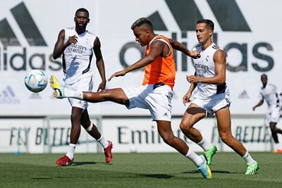 entrenamiento del real madrid