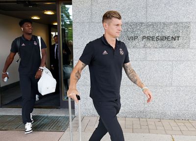 llegada del real madrid a helsinki