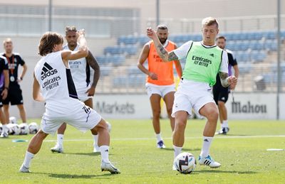 entrenamiento del real madrid