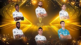 Benzema, Modrić, Courtois, Vini Jr., Casemiro e Rüdiger, nomeados para a Bola de ouro 2022