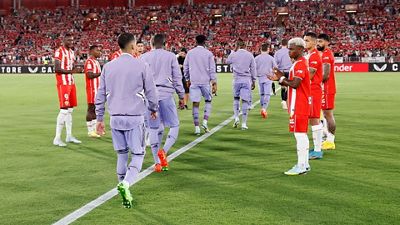 Pasillo al campeón de la Supercopa de Europa