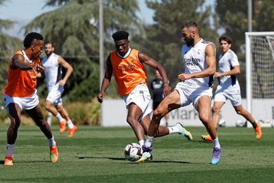 entrenamiento del real madrid