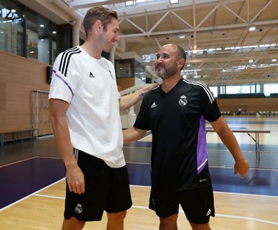 entrenamiento del real madrid de baloncesto