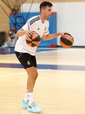 entrenamiento del real madrid de baloncesto