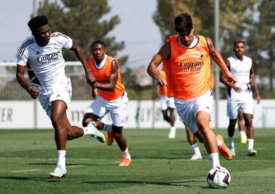 entrenamiento del real madrid