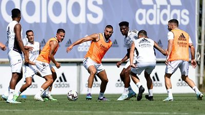 Abschlusstraining vor dem Spiel gegen Espanyol