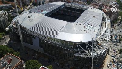 Espectacular vídeo a vista de dron de las obras del Bernabéu