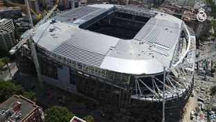 Espetacular vídeo com drone das obras no Bernabéu