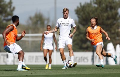 entrenamiento del real madrid