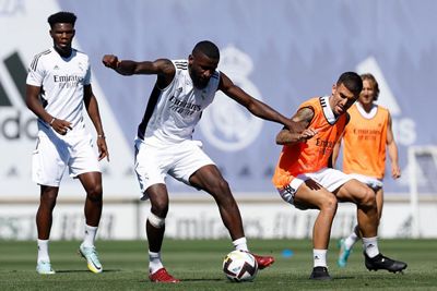 entrenamiento del real madrid